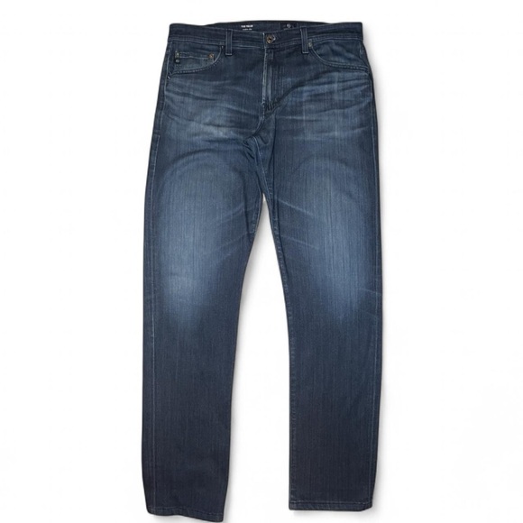 AG Adriano Goldschmied The Tellis Modern Slim Men’s Jeans Size W34 L32 Dark Blue - Picture 3 of 7